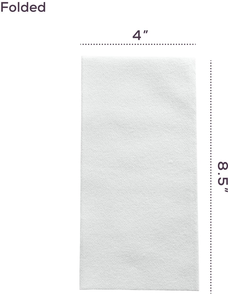 SETUP [100 Count] Linen-Feel Guest Towels - Disposable Cloth Dinner Napkins, Bathroom Paper Hand Towels, Wedding Napkins - (Formerly Comfy Package) - Image 2